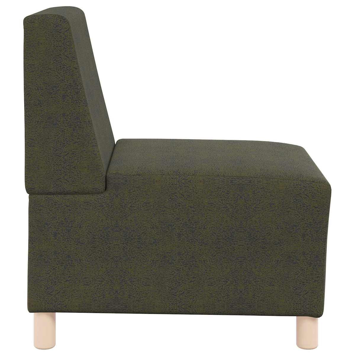 Sofastol uden armlæn 55 cm imiteret ruskind - Billede 3