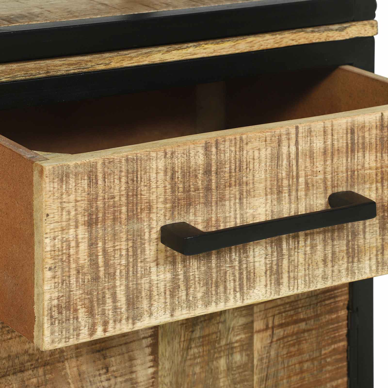 Hoge kast met lade Bruin 70 x 35 x 180 cm Massief Mango Hout image 9