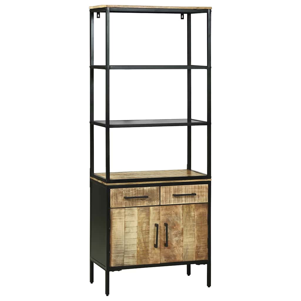 Kõrge kapp 70x35x180 cm Solidne Raskepuit Mangopuit