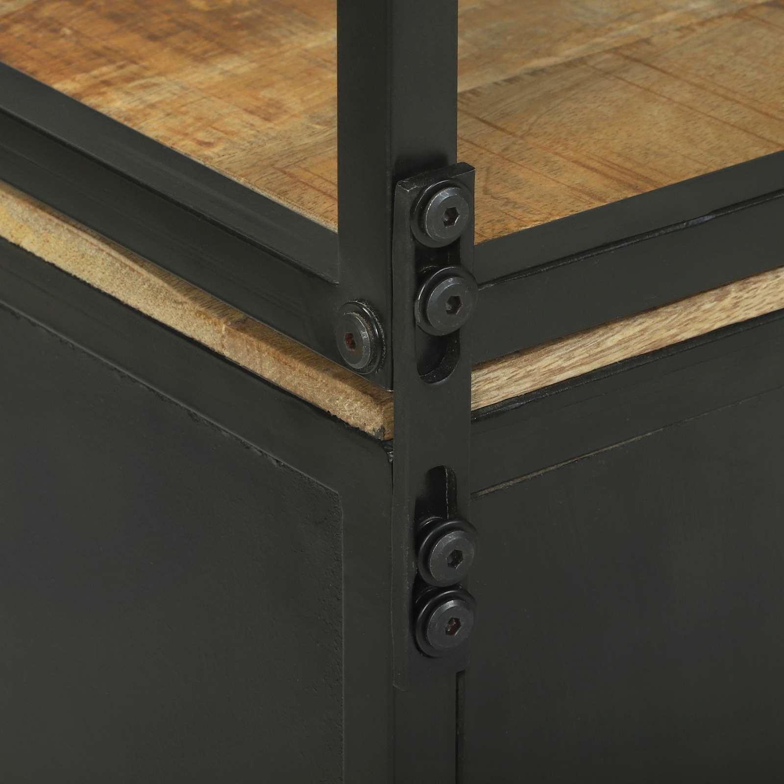 Hoge kast met lade Bruin 70 x 35 x 180 cm Massief Mango Hout image 10