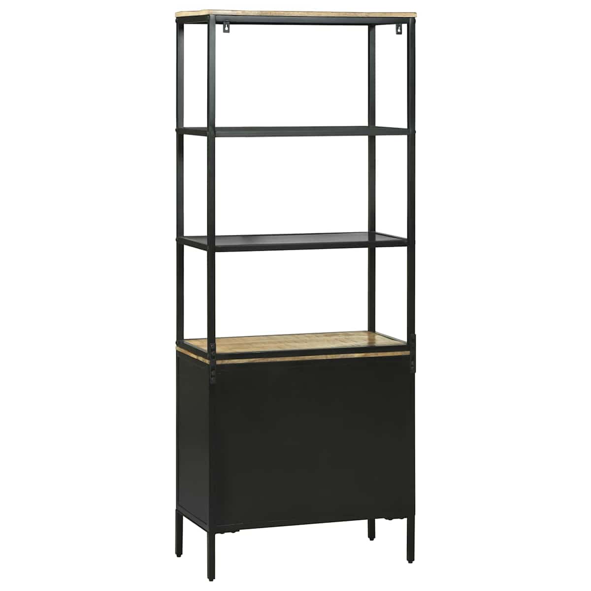 Highboard med skuffe Brun 70 x 35 x 180 cm Massivt mangotræ - Billede 7
