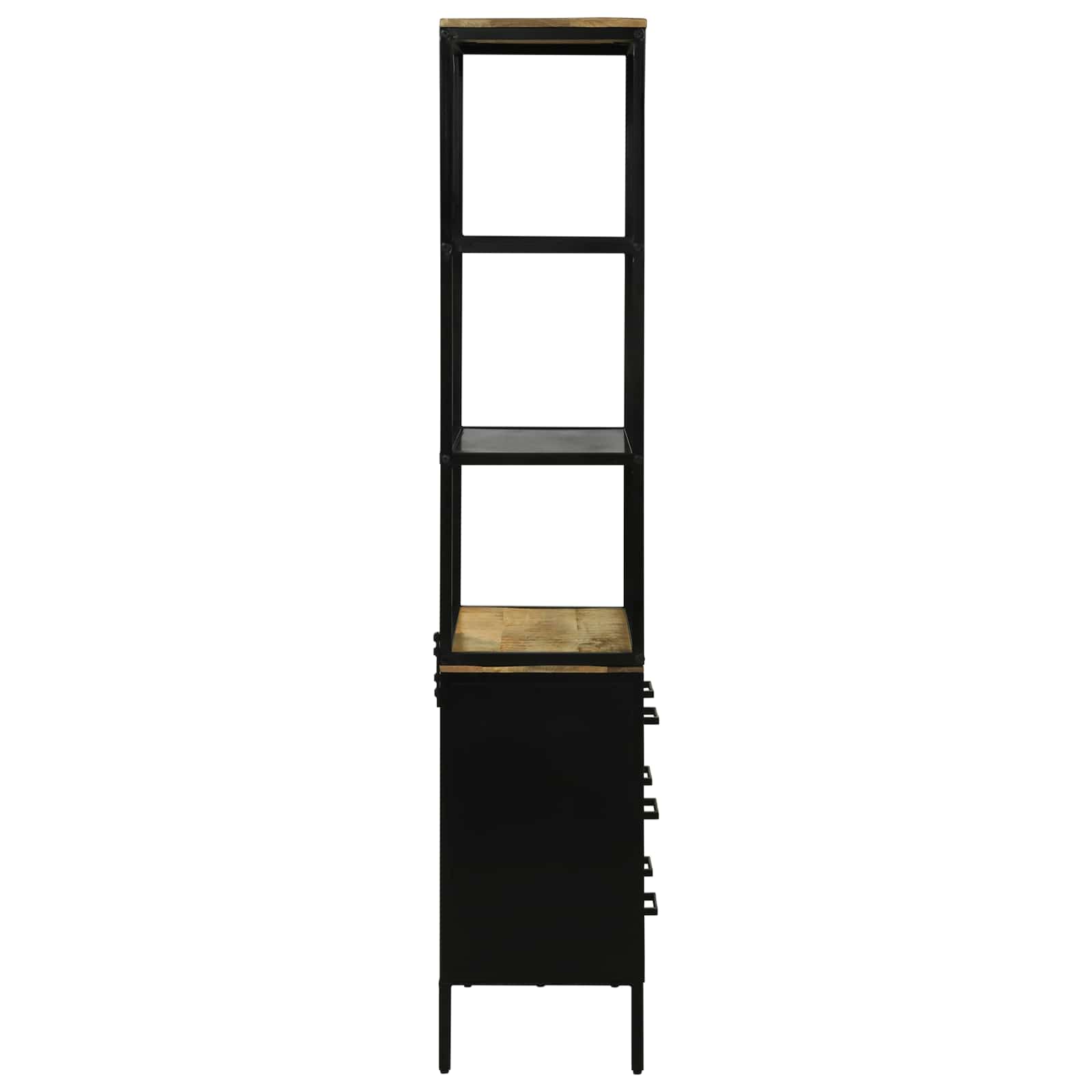 Vysoký bufet Hnědá 70 x 35 x 180 cm Masivní mangové dřevo3310126