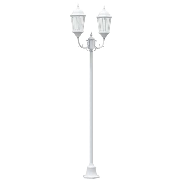 vidaXL Aia Valgus 68 x 20 x 235 cm Alumiinium ja klaas