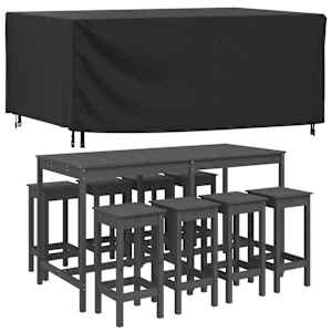 Plachty na zahradní nábytek 2 ks černé 225x143x90cm nepromokavé - obrázek 2