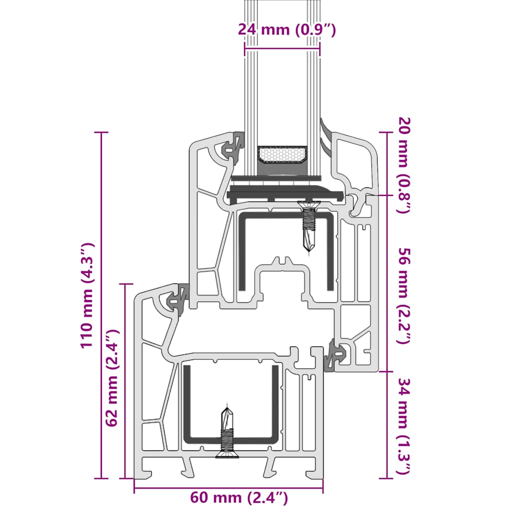pagraba logs "RISOR", 80x70 cm, verami un atgāžami, DIN, pa labi, balts