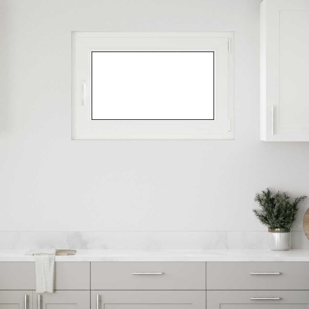 vidaXL Fereastră de subsol „RISOR” 90x50 cm oscilo-batantă DIN dreapta, albă