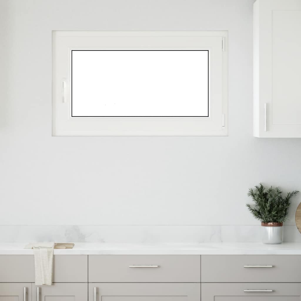 vidaXL Fereastră de subsol „RISOR” 100x60 cm oscilo-batantă DIN dreapta, albă