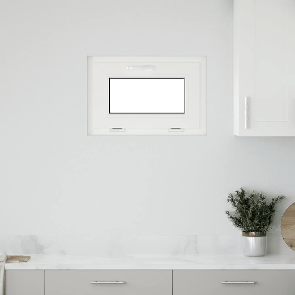 Janela de porão RISOR 60x40 cm basculante 2 vidros branco