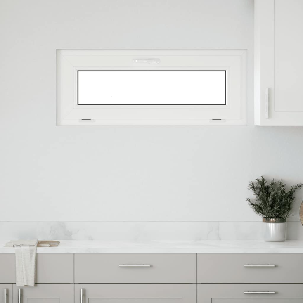 Janela de porão RISOR 100x40 cm basculante 2 vidros branco