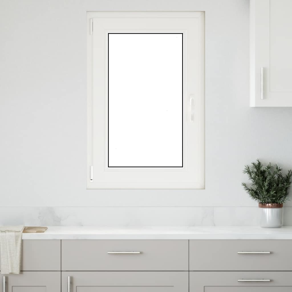 vidaXL Fereastra de subsol „RISOR” 60x80 cm Rabatabil DIN Stânga Alb