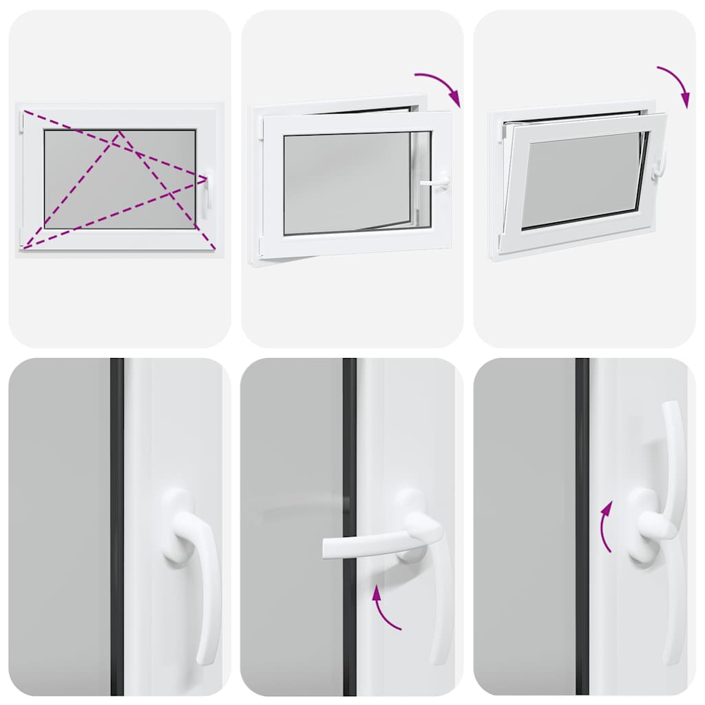 Kletno okno "RISOR" 80x60 cm vrtljivo-nagibno DIN levo belo - slika 8