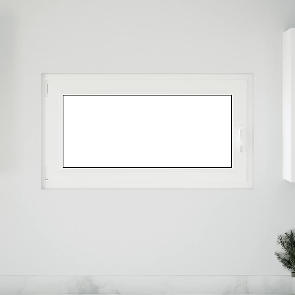 vidaXL Kelderraam RISOR 110x50 cm draaikiep-draai DIN links wit afbeelding