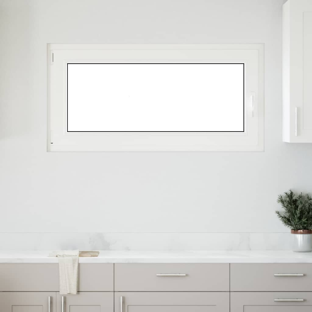 vidaXL Kellerfenster RISOR 120x60 cm Dreh Kipp DIN Links Weiß