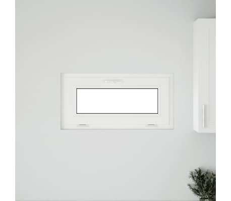 vidaXL Kelderraam "RISOR" 80x40 cm Kantelbaar 3 Glas wit