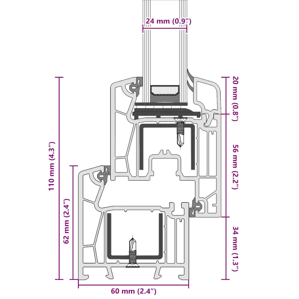 Kletno okno "RISOR" 50x75 cm vrtljivo-nagibno DIN desno antracitno - slika 13