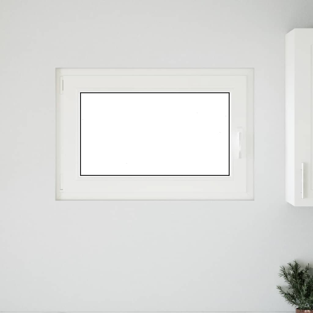 vidaXL Kellari-ikkuna "RISOR" 90x70 cm kallistus-/kääntymisovi DIN vasen antrasiitti