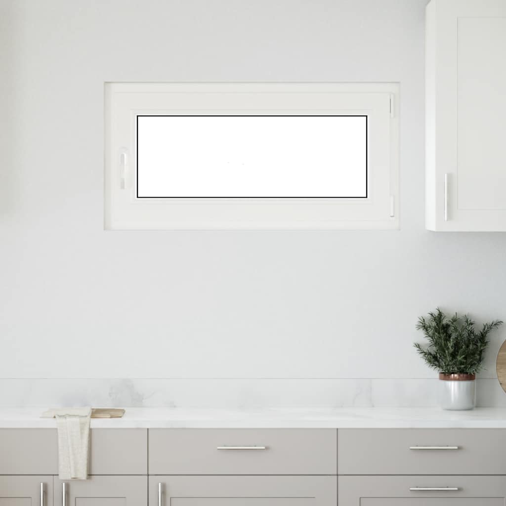 vidaXL Fereastră de subsol „RISOR” 100x50 cm oscilo-batantă DIN dreapta antracit