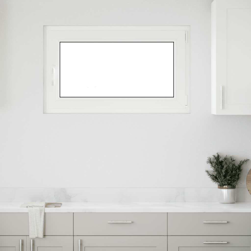 vidaXL Finestra Seminterrato RISOR 100x60 cm Anta Ribalta DIN Destra