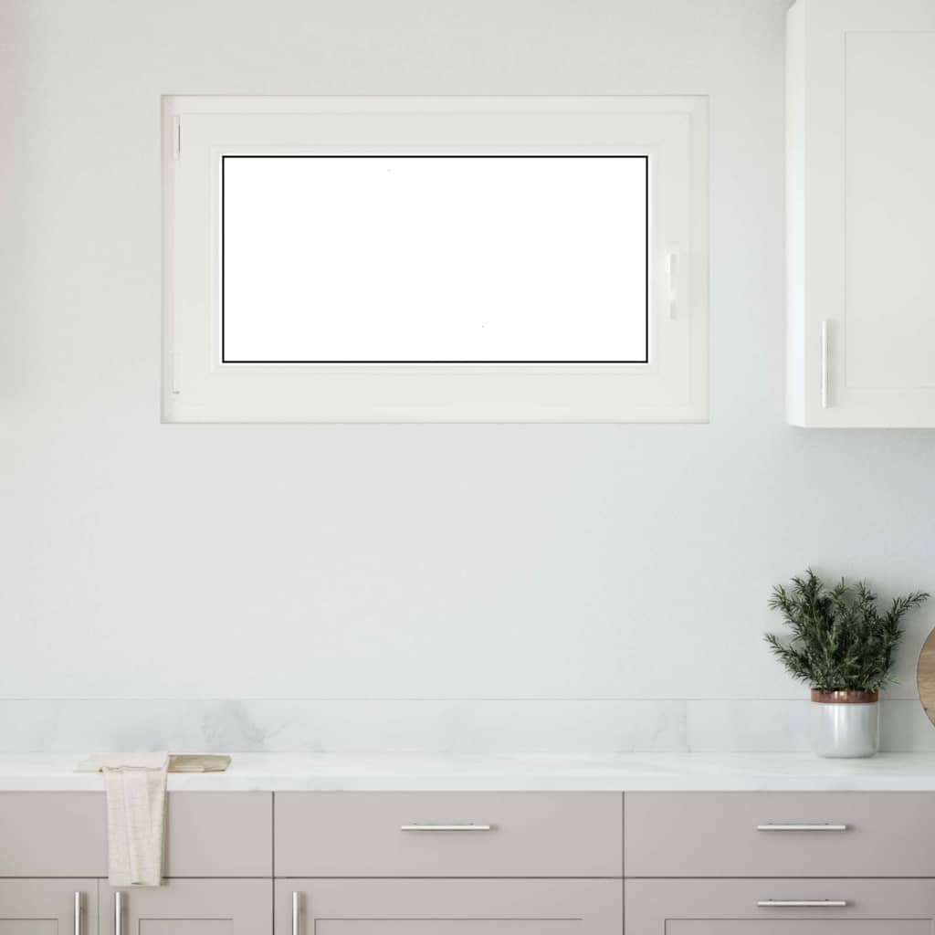 vidaXL Fereastră de subsol „RISOR” 100x60 cm oscilo-batantă DIN stânga antracit