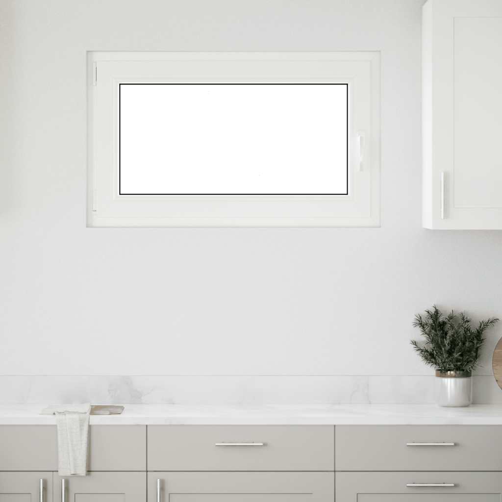 vidaXL Fereastră de subsol „RISOR” 100x70 cm oscilo-batantă DIN stânga antracit