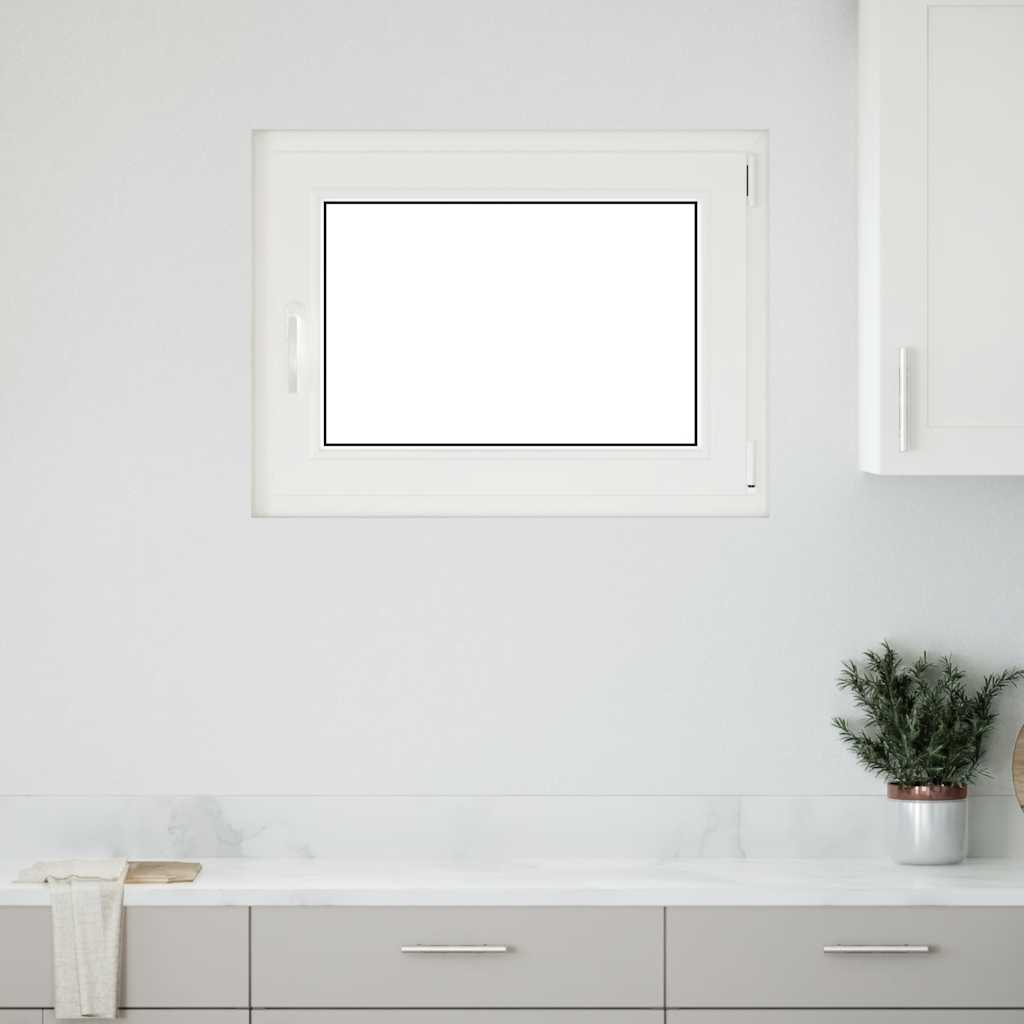 vidaXL Fereastră de subsol „RISOR” 90x50 cm oscilo-batantă DIN dreapta antracit