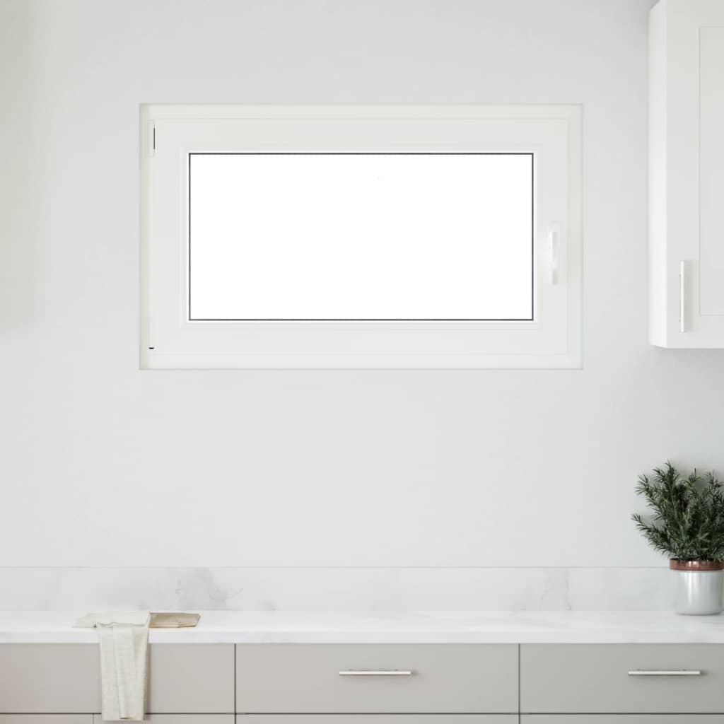 vidaXL Fereastră de subsol „RISOR” 100x50 cm oscilo-batantă DIN stânga antracit