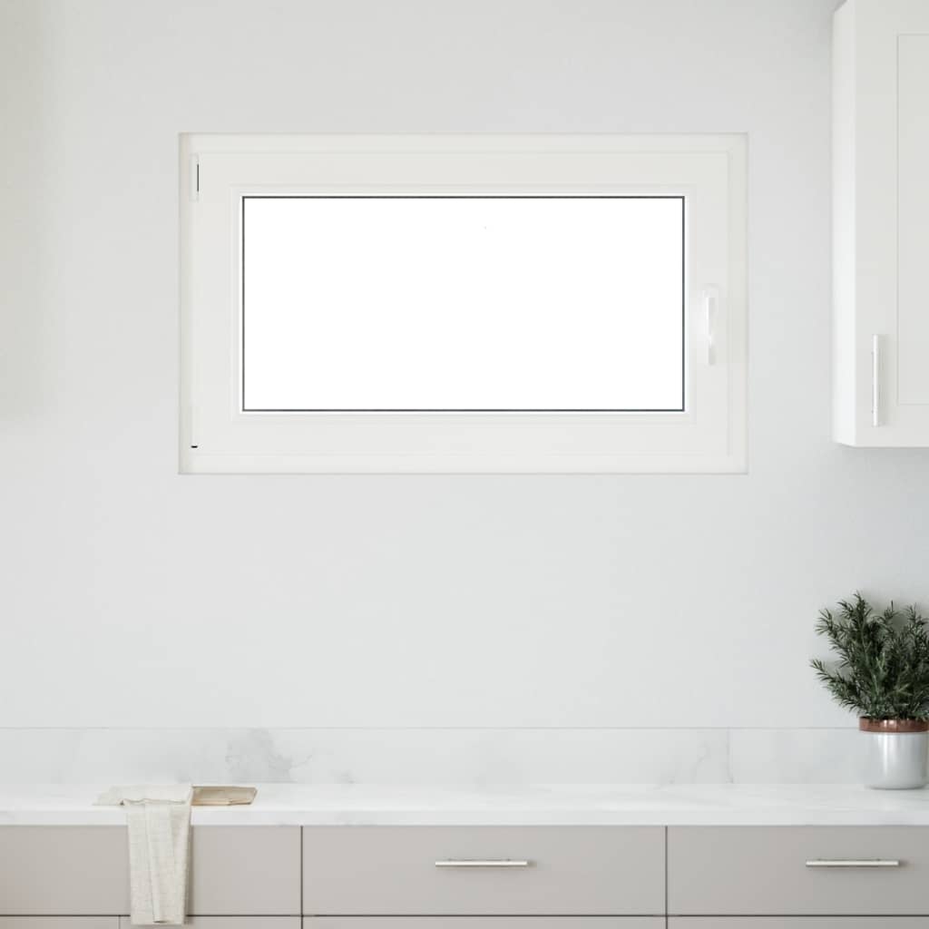 vidaXL Fereastră de subsol „RISOR” 100x60 cm oscilo-batantă DIN stânga antracit