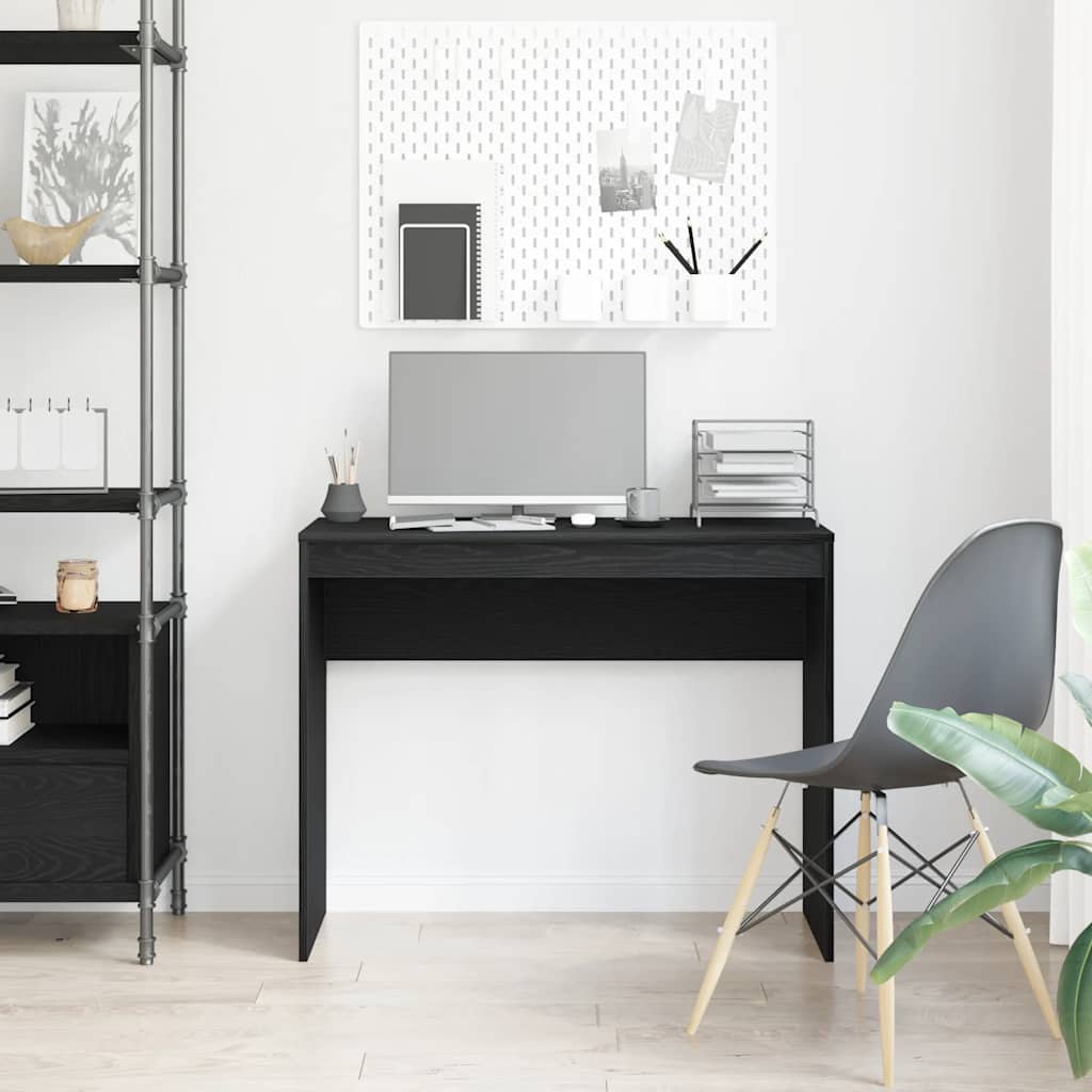vidaXL Birou Stejar negru 90x40x72 cm Lemn prelucrat