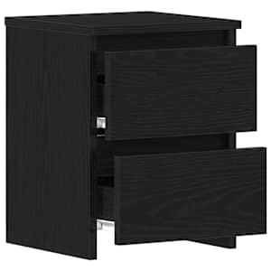 Noční skříňka 2 pcs Černý dub 30 x 30 x 40 cm kompozitní dřevo - obrázek 5