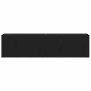 TV skříňka Černý dub 120x30x30,5 cm Dřevěná konstrukce - obrázek 6