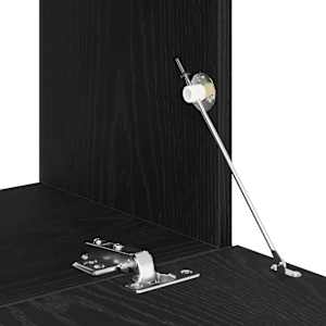 TV skříňka Černý dub 120x30x30,5 cm Dřevěná konstrukce - obrázek 9