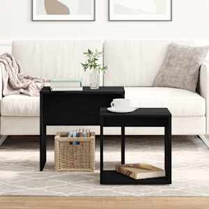 Konferenční stolky 2 ks černý dub kompozitní dřevo - obrázek 3