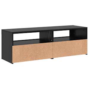 TV stolek s LED černý dub 120 x 35 x 40 cm kompozitní dřevo - obrázek 9