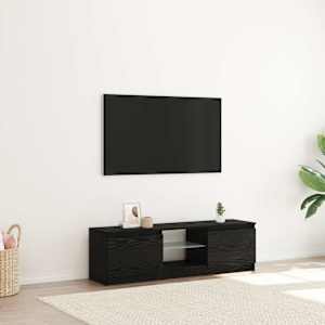 TV stolek s LED černý dub 120 x 30 x 36 cm kompozitní dřevo - obrázek 4