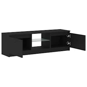 TV stolek s LED černý dub 120 x 30 x 36 cm kompozitní dřevo - obrázek 6