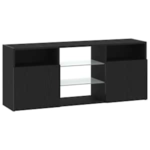 TV stolek s LED černý dub 120 x 30 x 50 cm kompozitní dřevo - obrázek 3