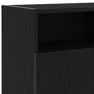 TV stolek s LED černý dub 120 x 30 x 50 cm kompozitní dřevo - obrázek 10