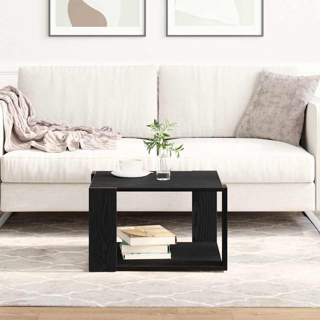 Кафе масичка Черен дъб 85x55x31 см Инженерно дърво