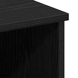 Noční stolek 2 pcs Černý dub 50 x 32 x 60 cm kompozitní dřevo - obrázek 10