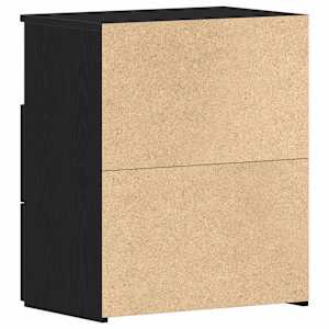 Noční stolek 2 pcs Černý dub 50 x 32 x 60 cm kompozitní dřevo - obrázek 7