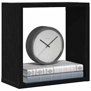 Nástěnné police kostky 2 ks černý dub 30x15x30 cm kompozit - obrázek 4