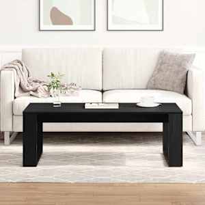 Konferenční stolek Černý dub 102 x 50 x 35 cm kompozitní dřevo - obrázek 4