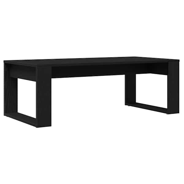 vidaXL Kohvilaud Must tamm 102 x 50 x 35 cm Tehispuit