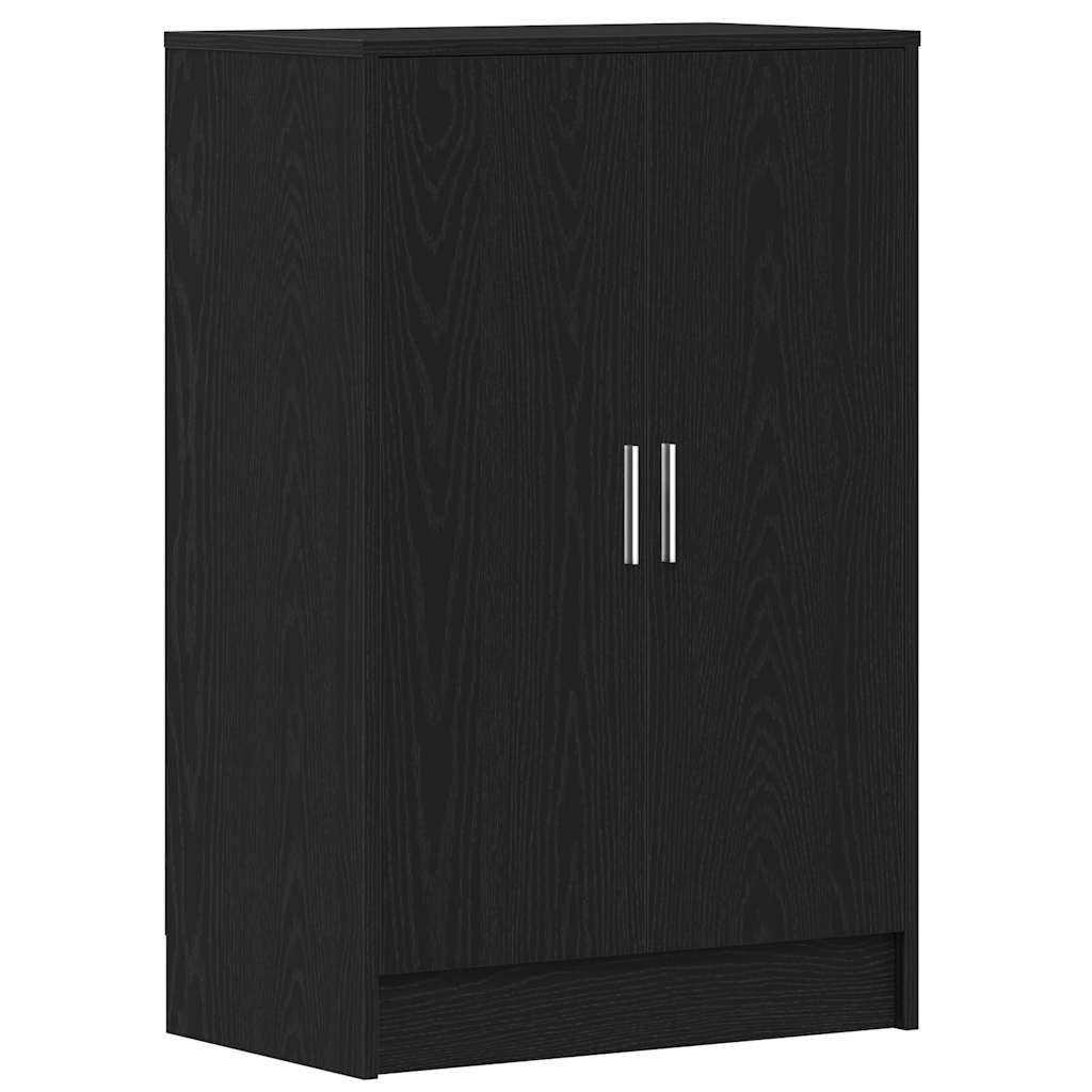vidaXL Botník černý dub 60x35x92 cm Dřevěné konstrukce