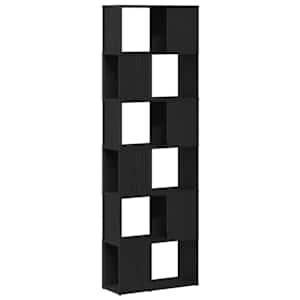 Skříňka na knihy/rozdělovač pokojů Dub černý 60x24x186 cm - obrázek 7