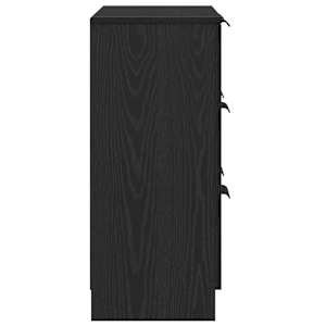 Servírovací skříň Černý dub 60 x 30 x 70 cm kompozitní dřevo - obrázek 8