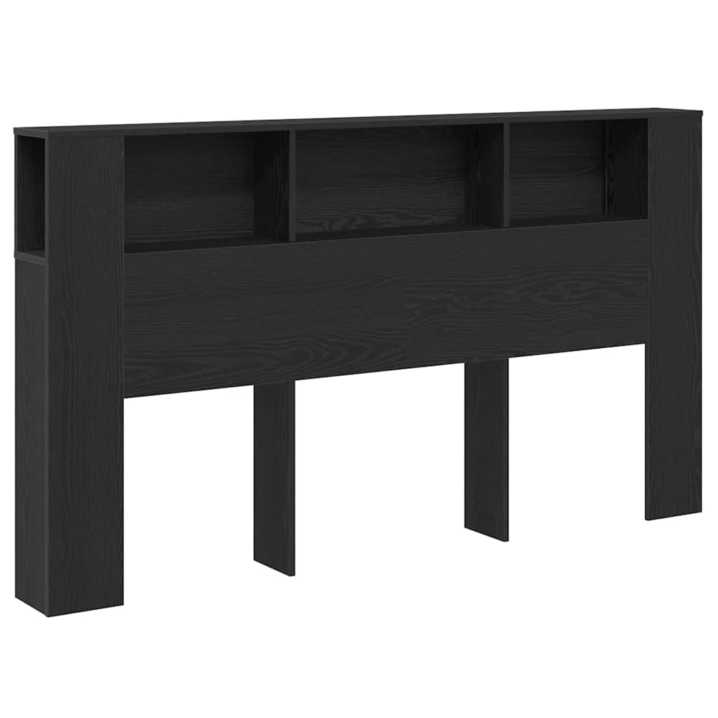 Päätykaappi mustasta tammesta – 180×18.5×102.5 cm