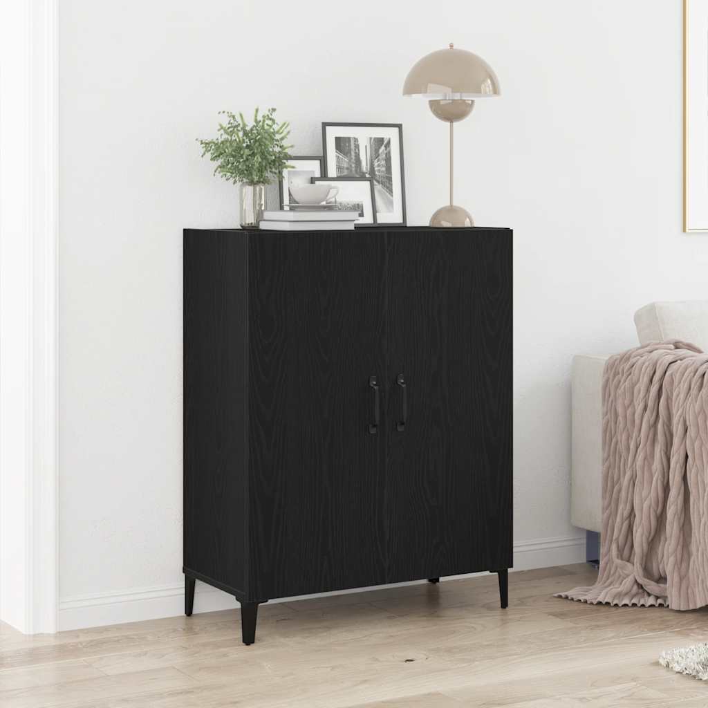 vidaXL Bufetă Stejar negru 69,5x34x90 cm lemn prelucrat