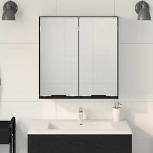Zrcadlová skříň Černý dub 64 x 20 x 67 cm kompozitní dřevo - obrázek 4
