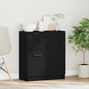 Servírovací skříň 2 pcs Černý dub 30 x 30 x 70 cm - obrázek 1